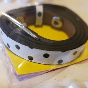 Authentic Origami Owl Polka Dot Leather Wrap